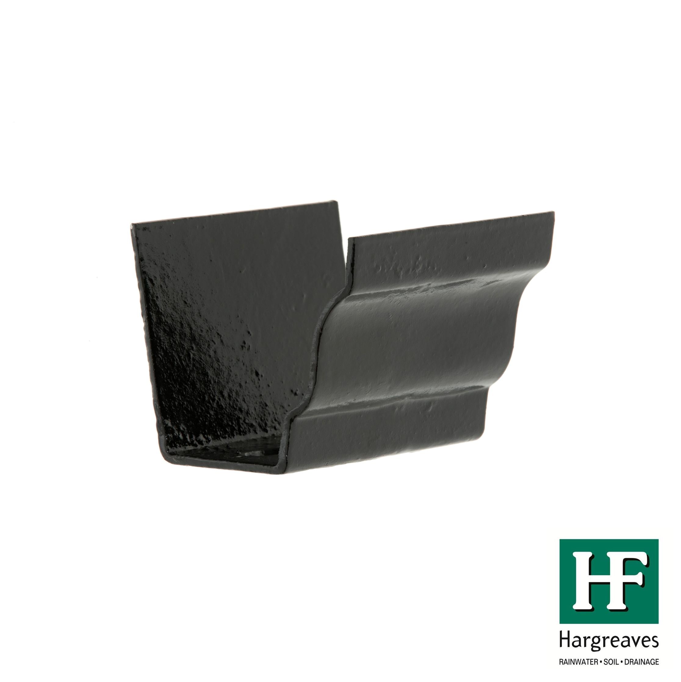Hargreaves Cast Iron 125x100mm H16 Union Clip  - Painted Black