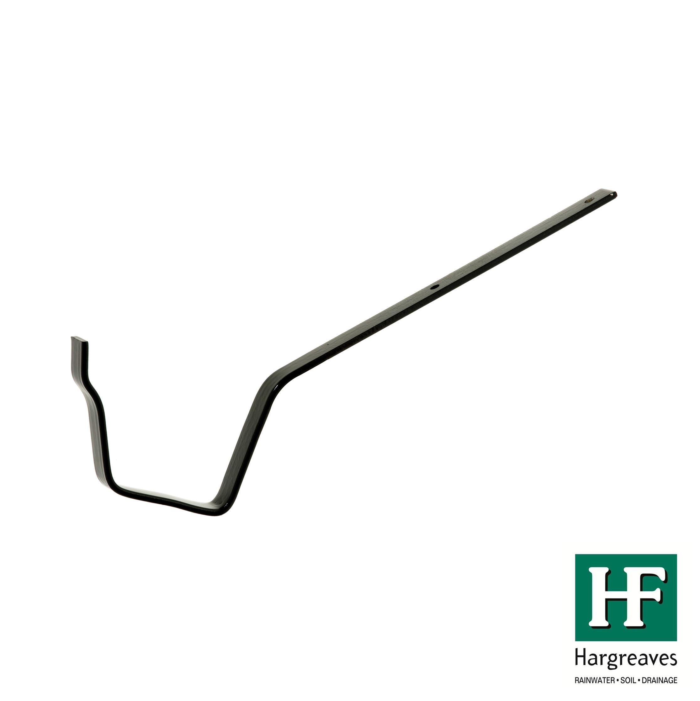 Hargreaves Cast Iron 125x100mm H16 Top Fix Rafter Bracket  - Painted Black