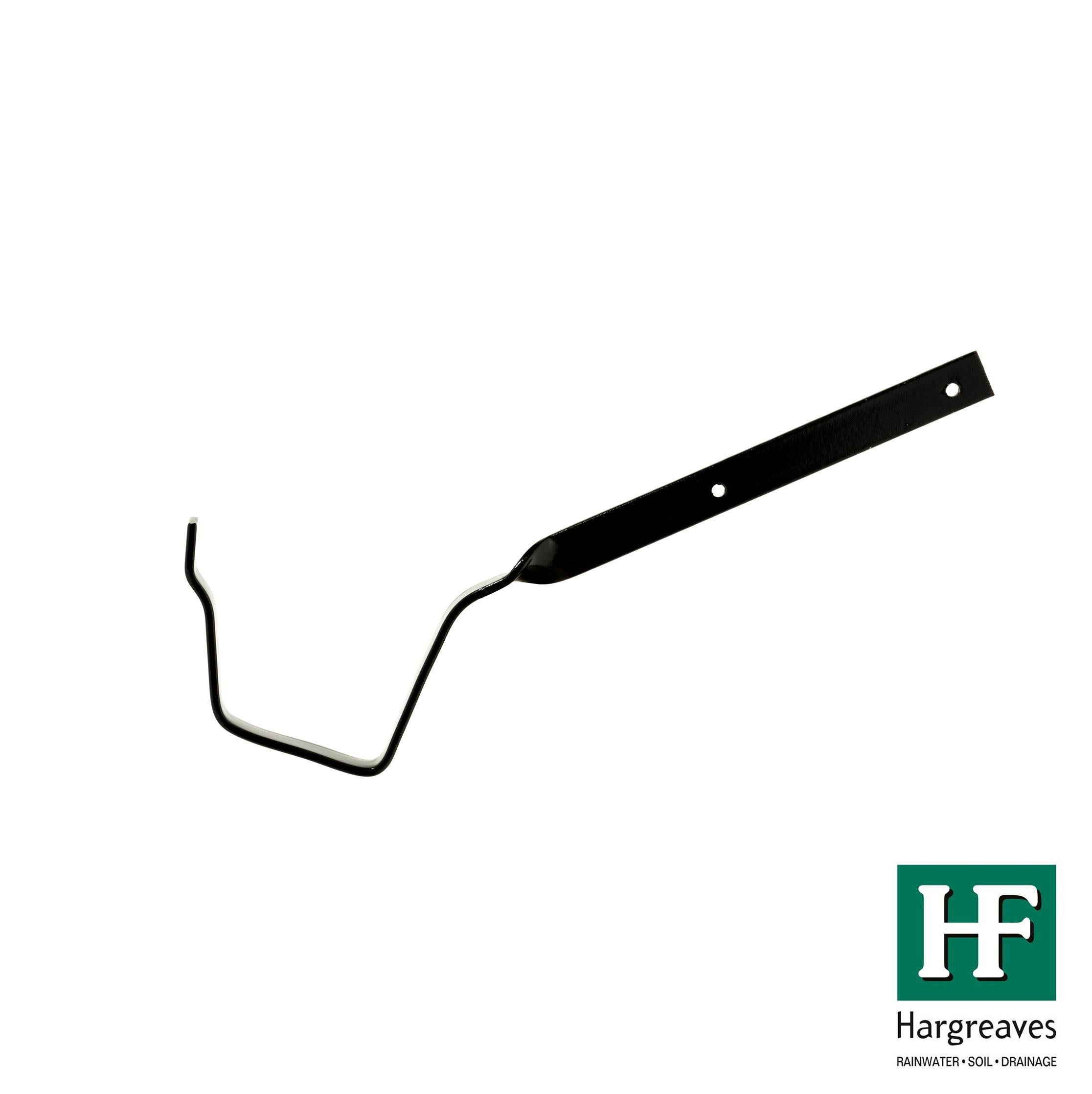 Hargreaves Cast Iron 125x100mm H16 Side Fix Rafter Bracket  - Painted Black