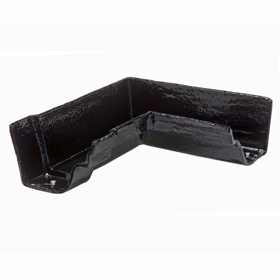 Hargreaves Cast Iron 115mm Internal Notts Ogee Square Angle  - Painted Black