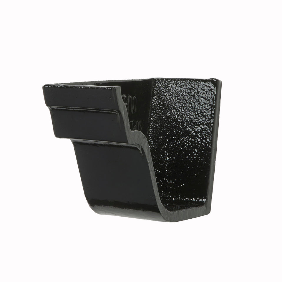 Hargreaves Cast Iron 115mm Internal Notts Ogee Stopend  - Painted Black