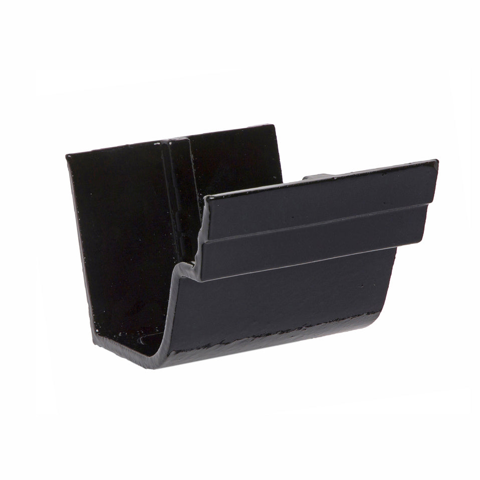 Hargreaves Cast Iron 115mm Notts Ogee Union Clip  - Painted Black