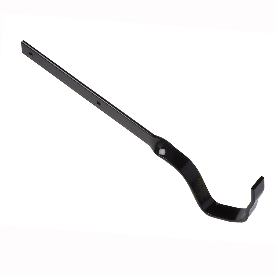 Hargreaves Cast Iron 115mm Notts Ogee Galv Side Fix Rafter Bracket  - Painted Black