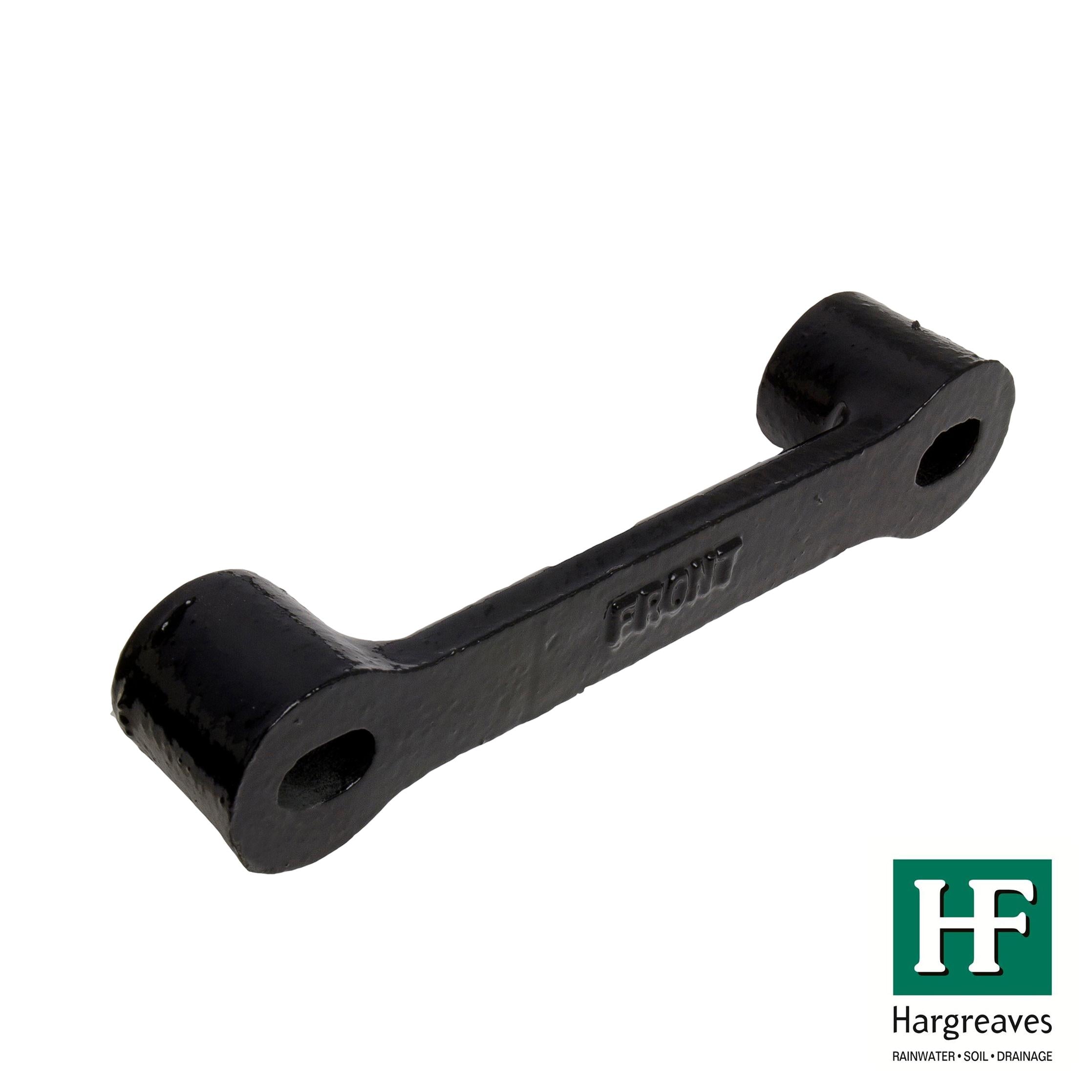Hargreaves Cast Iron 100mm Rainwater Spacer Plate 30mm Projection  - Painted Black