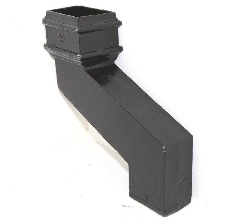 Hargreaves Cast Iron 75x75mm Square Offset 56mm Projection  - Painted Black
