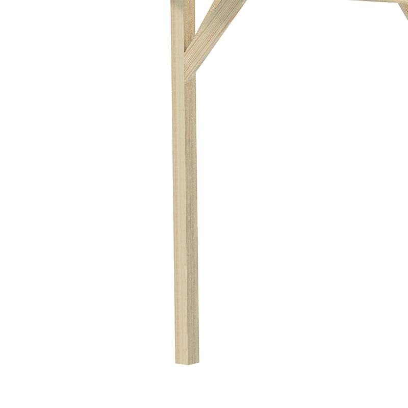 Wooden Garden Pergola Kit - Natural Wood Outdoor Gazebo for Climbing Plants