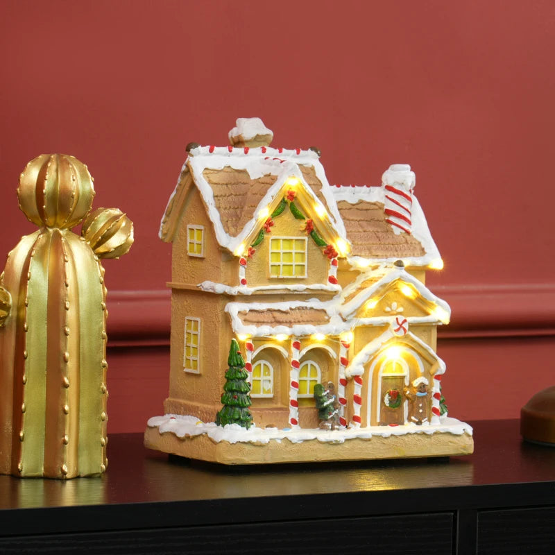 Festive Gingerbread House with Lights & Music - Perfect Christmas Decoration for Holiday Cheer