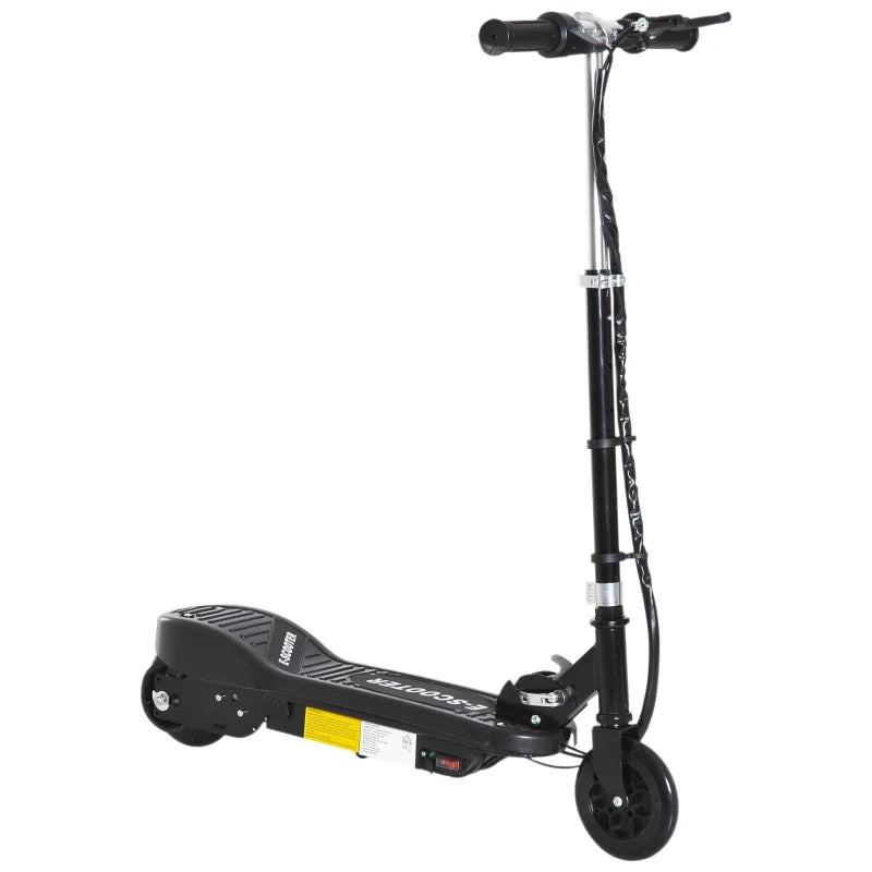 Folding Electric Scooter for Kids Ages 7 to 14 Black Ride On Toy