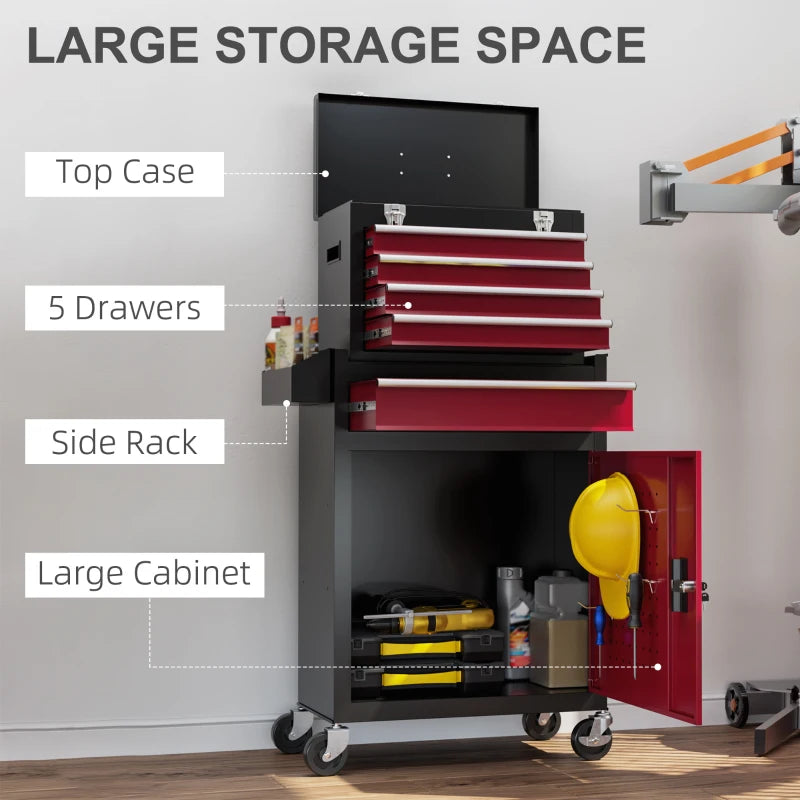 Rolling Tool Storage Chest for Easy Access