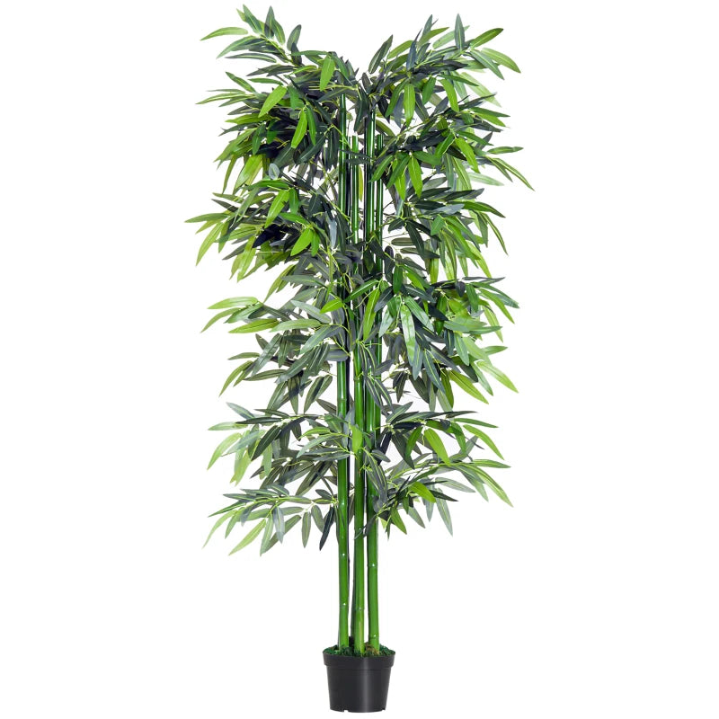6ft Artificial Bamboo Tree Plant in Pot for Home Office Indoor Decor 1.8M