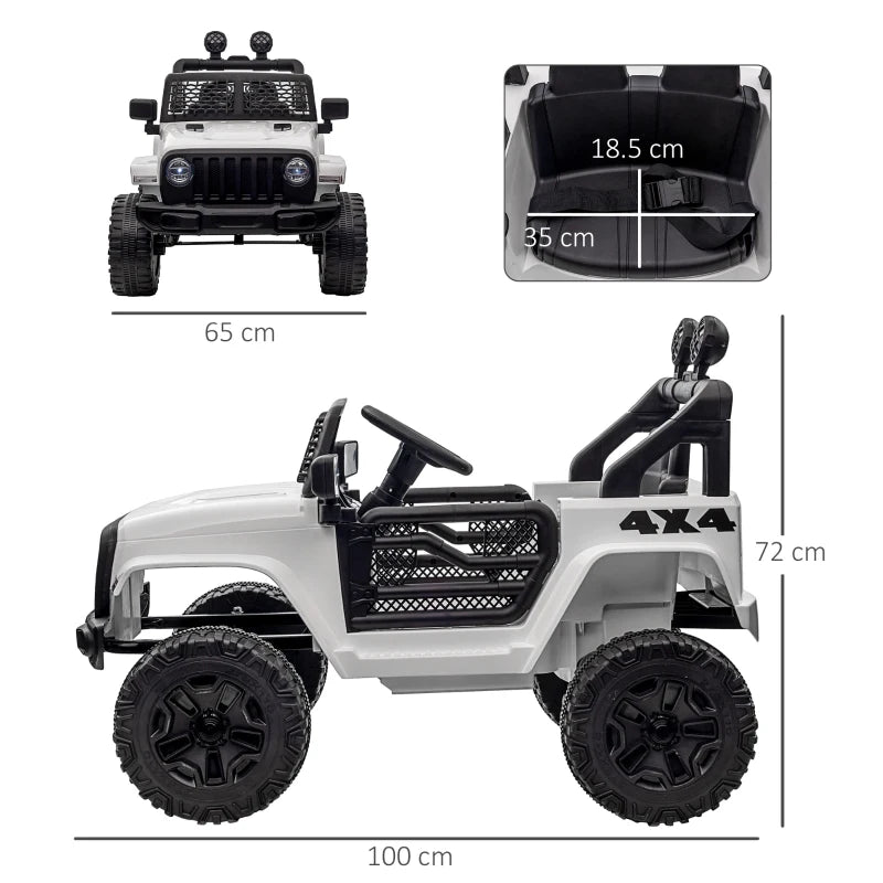 12V Kids Electric Ride On Car Truck SUV Toy with Remote Control for Ages 3-6 - Safe & Fun!