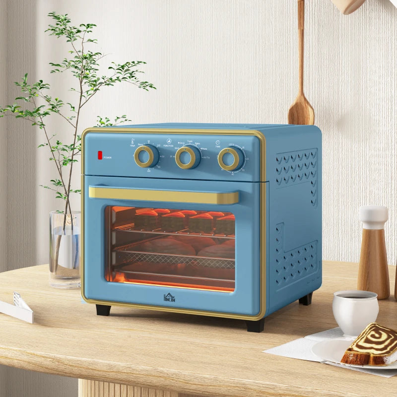 20L 90-230 Mini Electric Oven - Compact Blue Kitchen Appliance for Baking, Toasting & Cooking - Energy Efficient & Stylish