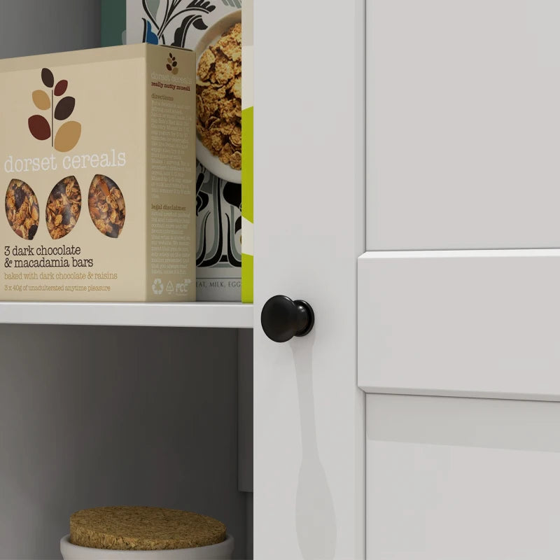 Modern 172cm Freestanding Kitchen Cupboard with Doors and Shelves for Dining Room Storage