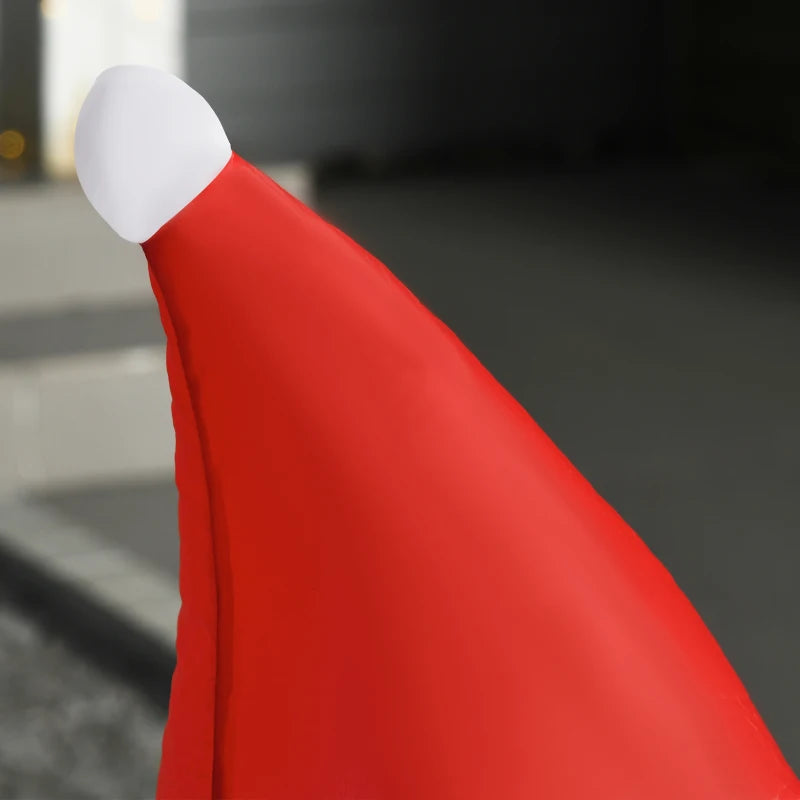 4ft Inflatable Christmas Santa Claus Decoration with LED Lights - Air Blown Outdoor Holiday Yard Décor