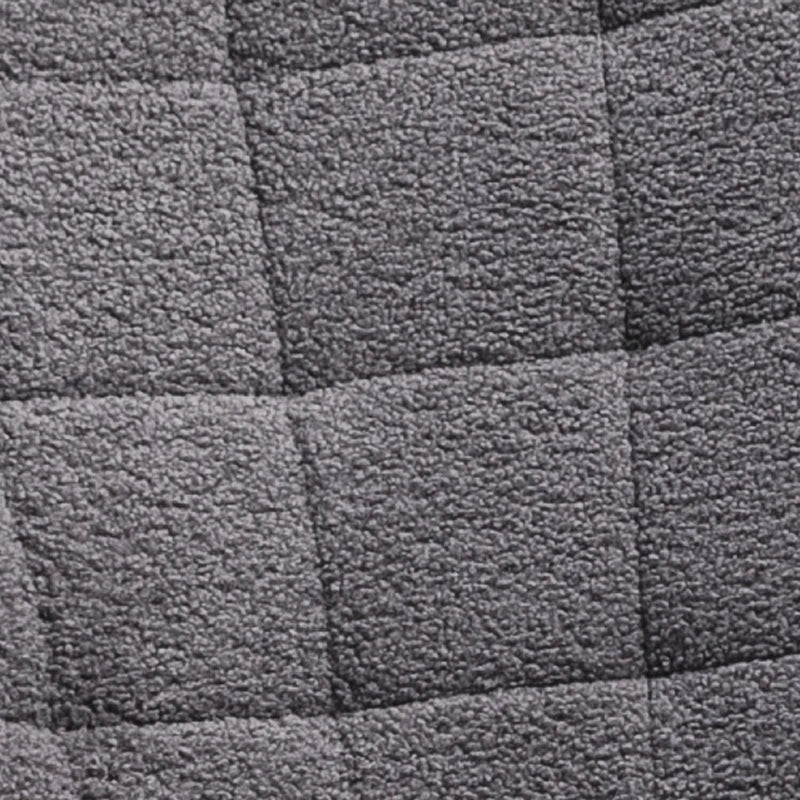 Berber Fleece Nursery Glider Rocker for Nursing, Wingback Rocking Chair in Dark Grey for Living Room