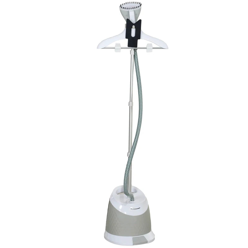 1800W Powerful Standing Clothes Steamer with Accessories in Grey