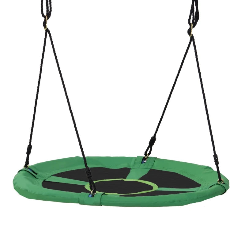 Kids Outdoor Swing Set - Black/Green, 100x4.5 cm