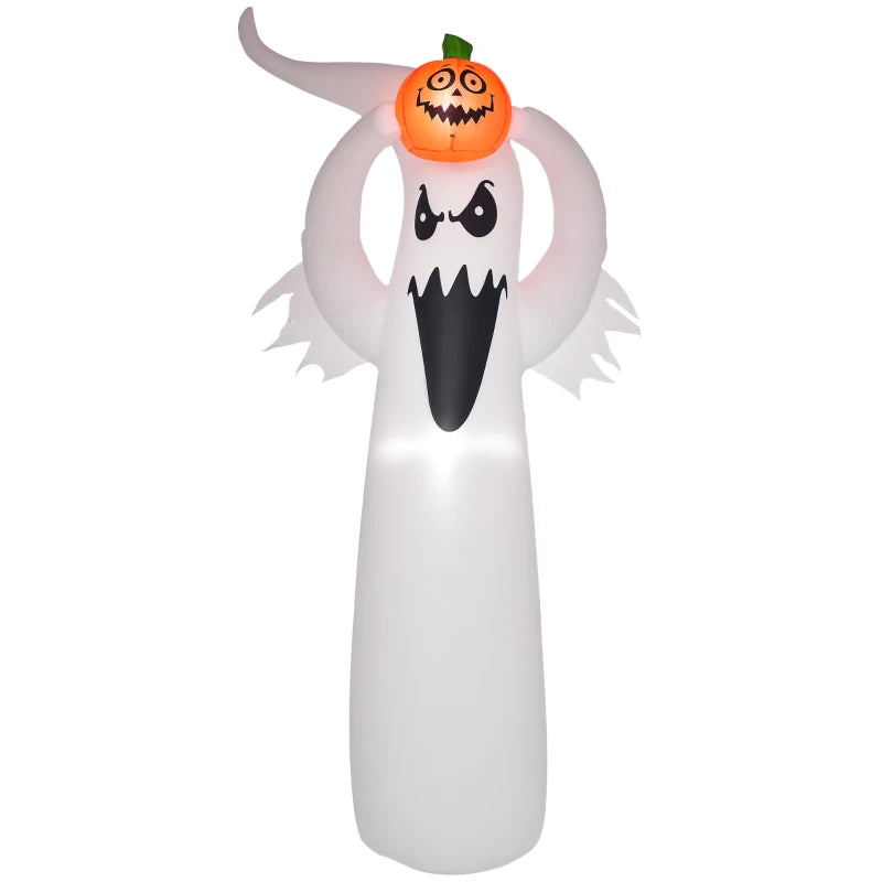 6FT Inflatable Halloween Decoration - Floating Ghost & Pumpkin for Outdoor Yard Party - 1.8m Spooky Decor