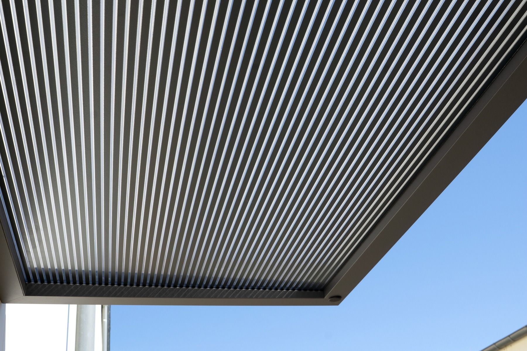 Aluminium 3D-Line Metal Canopy - Anthracite Grey - Brise soleil Front Door Porch Canopy