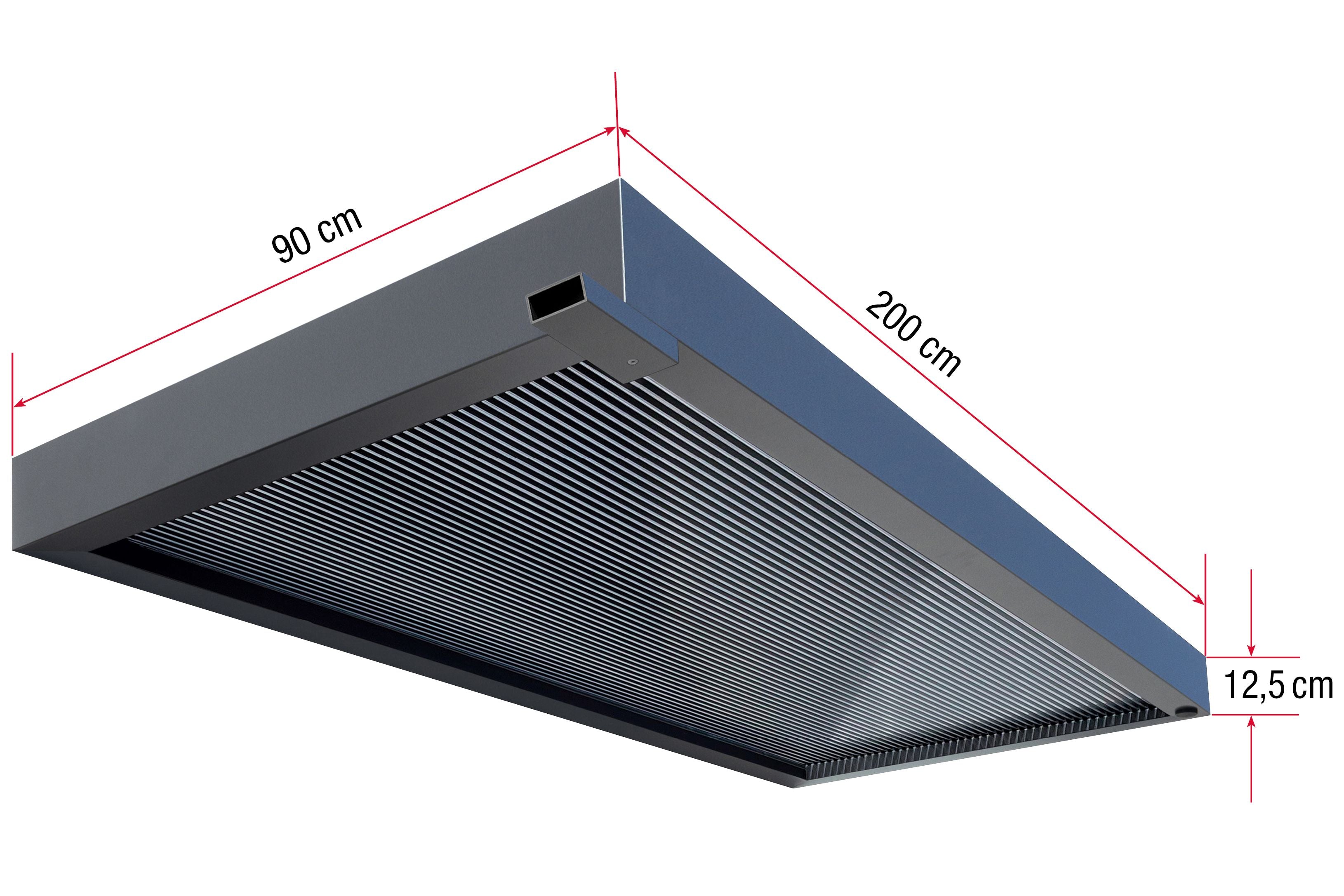 Aluminium 3D-Line Metal Canopy - Anthracite Grey - Brise soleil Front Door Porch Canopy
