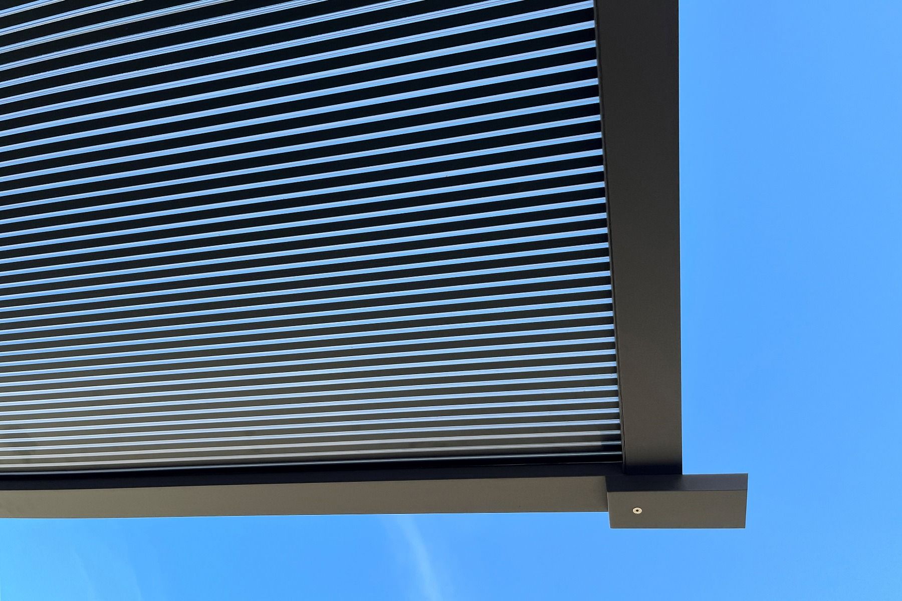 Aluminium 3D-Line Metal Canopy - Anthracite Grey - Brise soleil Front Door Porch Canopy