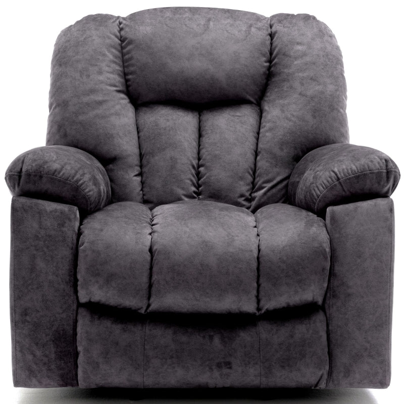 Ergonomic Power Massage Recliner Chair with Heat, Vibration, USB Ports and Safety Mechanism - Dark Grey