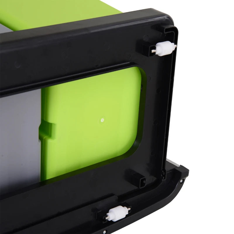 72L Stainless Steel Recycling Sensor Bin - 3 Compartments for Wet/Dry Waste, Removable Lid - Ideal Kitchen Home Solution