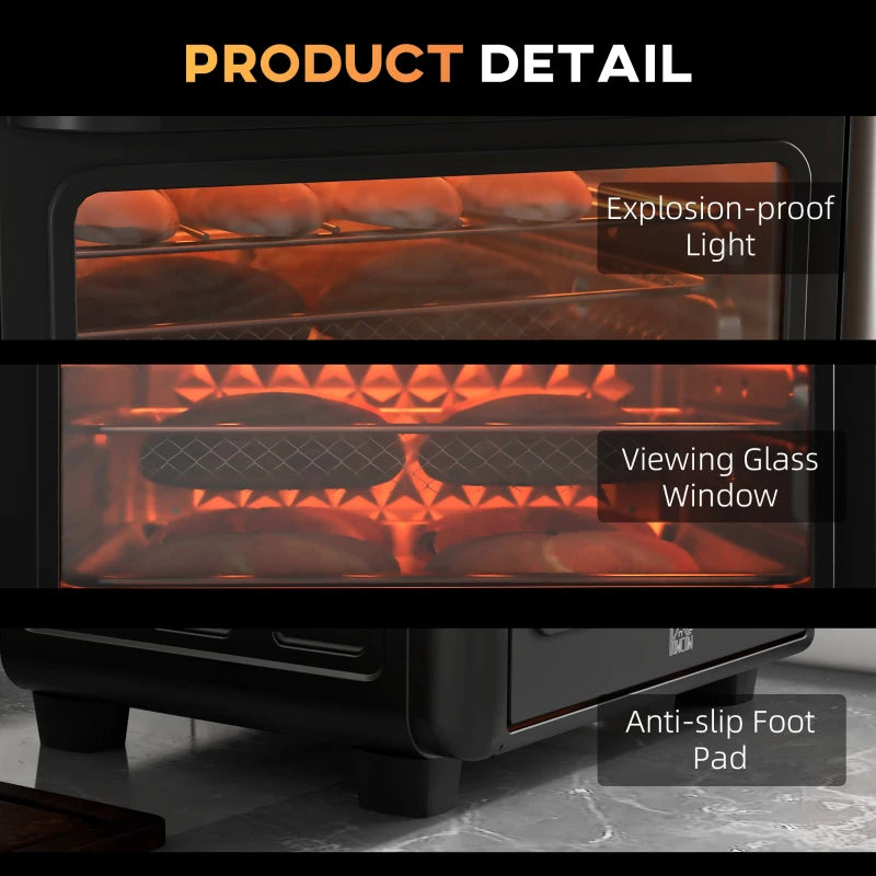 13L Air Fryer Oven - Multifunction Countertop Convection Oven with 12 Cooking Presets, Adjustable Temperature & Time, 1500W Power