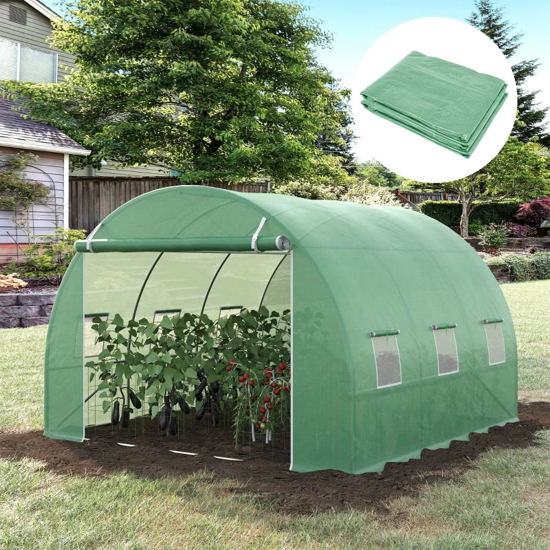 Greenhouse PE Cover for 3x3m Tunnel Greenhouse - Winter Garden Plant Protection