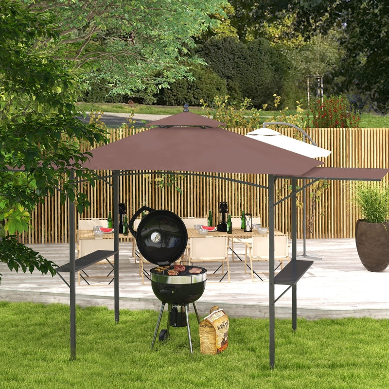 Portable Waterproof BBQ Gazebo - 2.5 x 1.5m - Blue