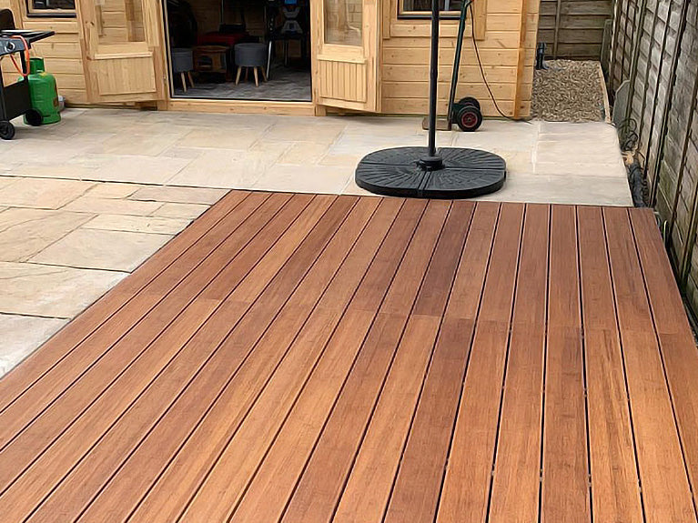 2.4m Bamboo Decking Board