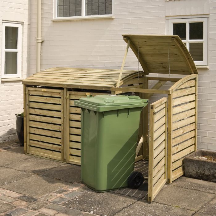 Triple Bin Store for 3 Wheelie Bins - 7.5ft x 3ft