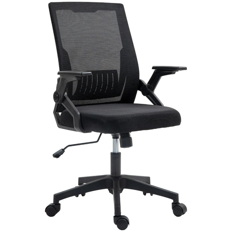 Vinsetto Ergonomic Office Chair with Lumbar Support - Stylish Black Design for Comfort and Productivity