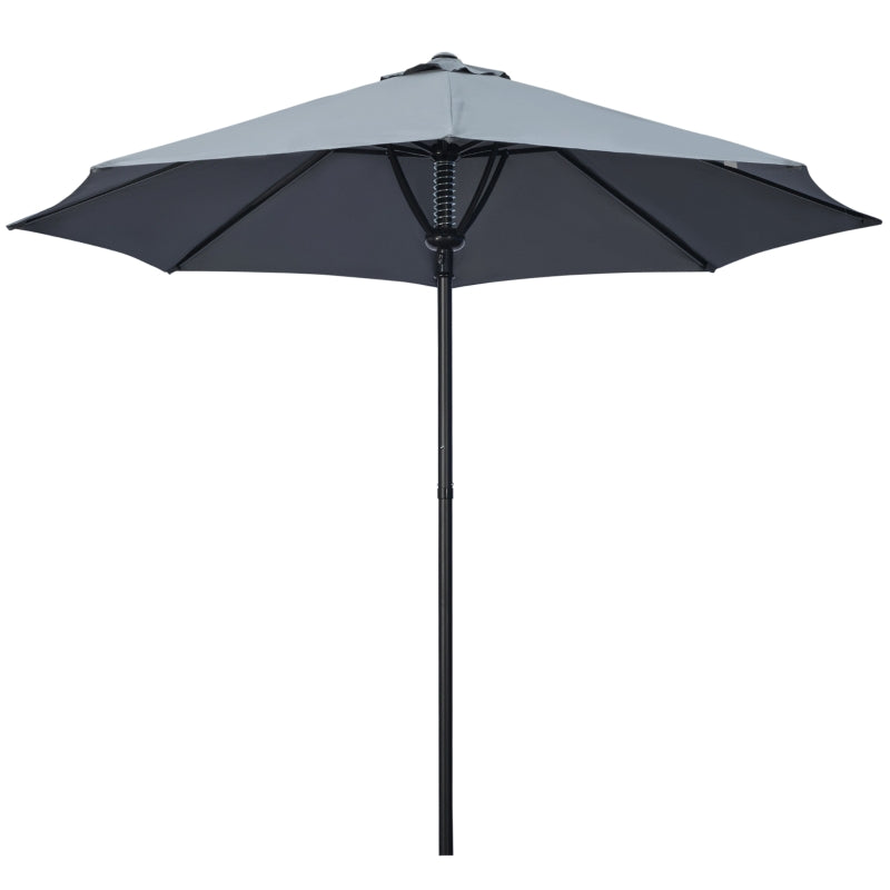 Grey 3m Outdoor Market Umbrella with 8 Ribs