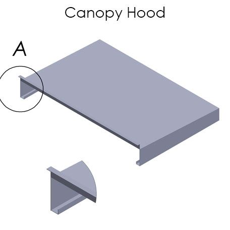 Alumasc Skyline CA90 Kensington Aluminium Canopy - All Colours