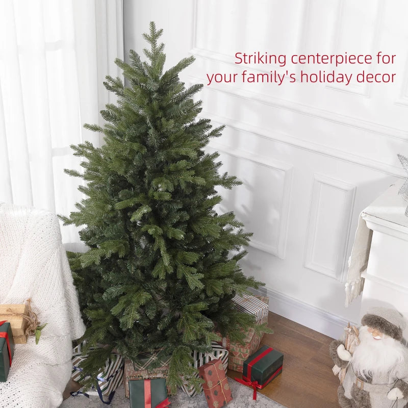 5ft Green Bare Artificial Christmas Tree with 1309 Tips - Perfect for Holiday Decor and Festive Celebrations