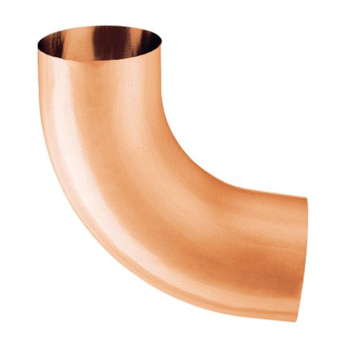 80mm Copper Downpipe 90 Degree Bend