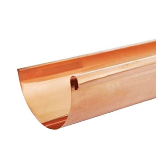 115mm Half Round Copper Gutter Length 3m