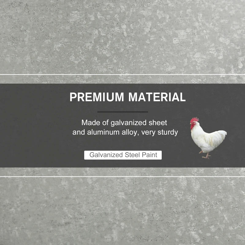 11.5KG Automatic Chicken Feeder - Rat Proof Treadle Design, Self-Opening, Durable Galvanized Steel & Aluminium Construction