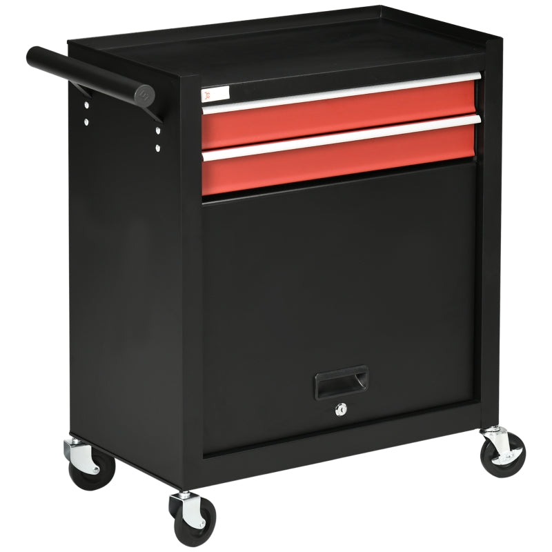 Lockable Tool Chest on Wheels for Easy Storage