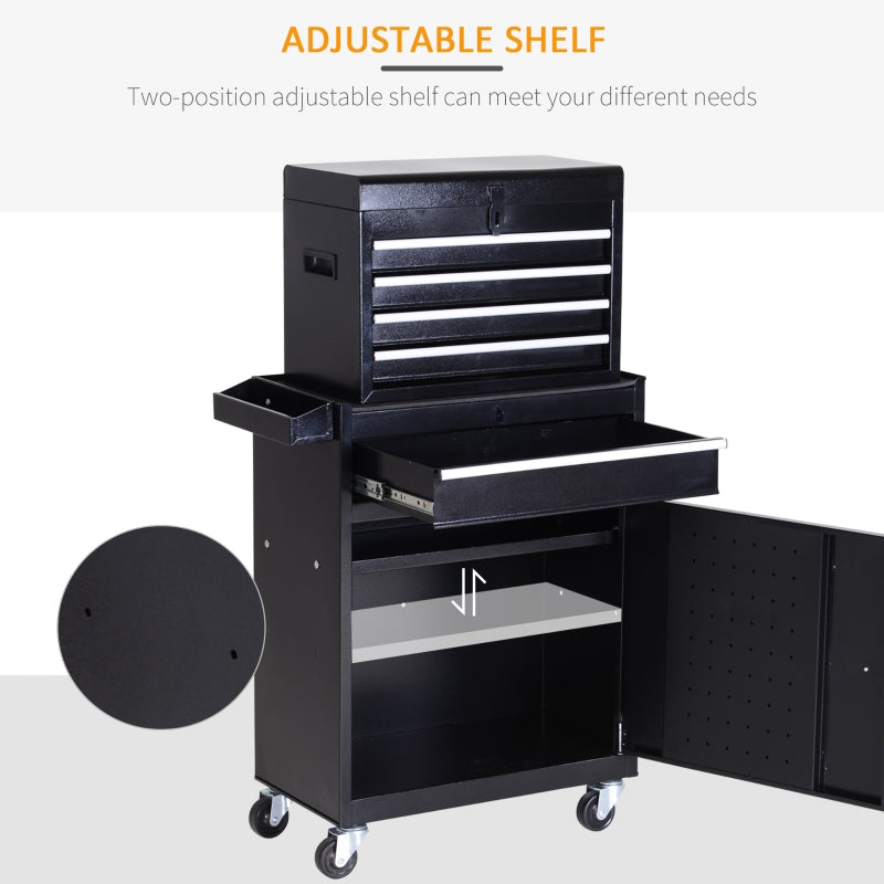 2-in-1 Metal Tool Storage Cabinet