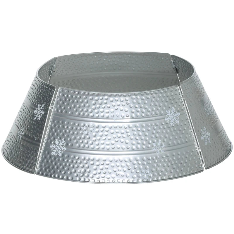 66cm Hammered Steel Christmas Tree Base Collar - Durable, Stylish Support for Holiday Decor - Perfect for Any Christmas Tree