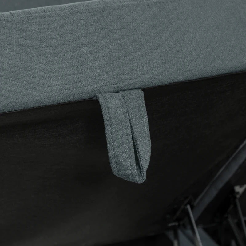 Dark Grey 'L' Shape Modular Sofa with Storage for Stylish Living Room