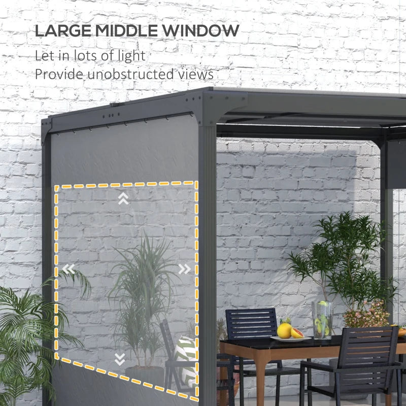 Grey Pergola Panels Set - 3 x 2m, Pack of 2