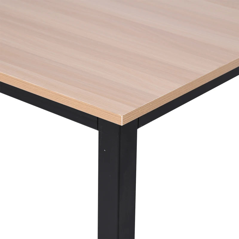Modern Black Computer Desk - 120x60cm Writing Table Workstation for Home Office & Study, Easy Assembly, Sturdy Metal Frame