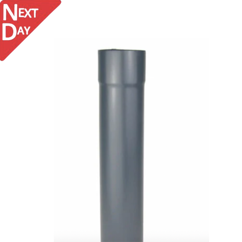 60mm Anthracite Grey Galvanised Steel Downpipe 3m Length