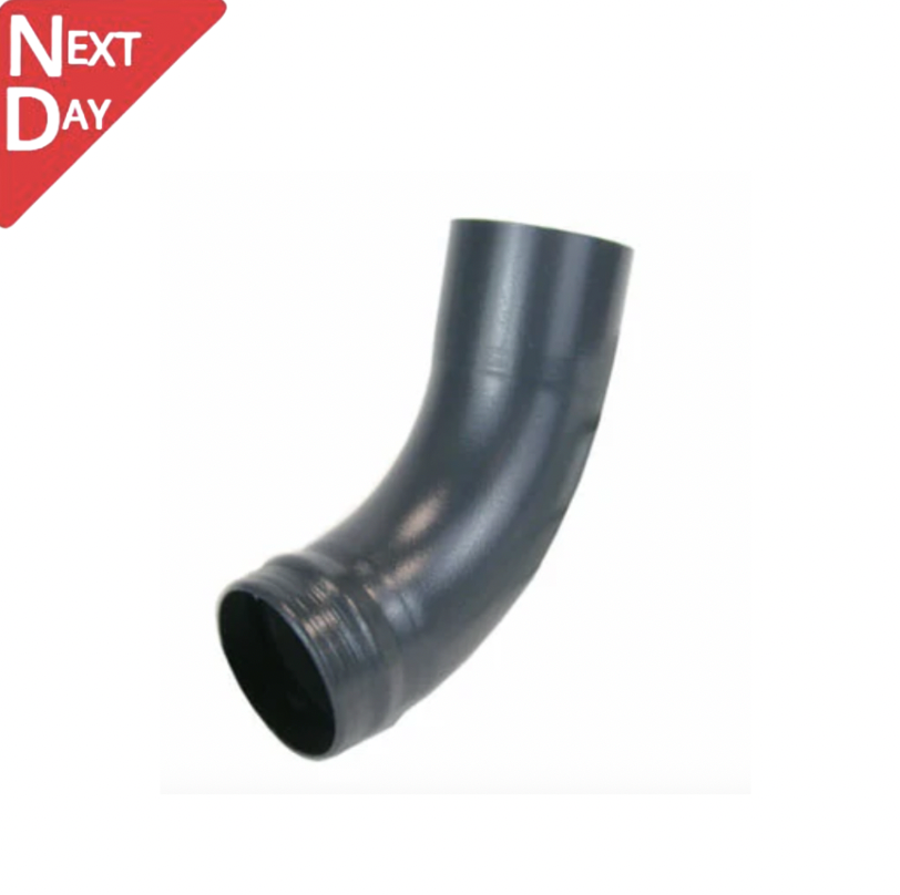 80mm Anthracite Grey Galvanised Steel Downpipe Shoe