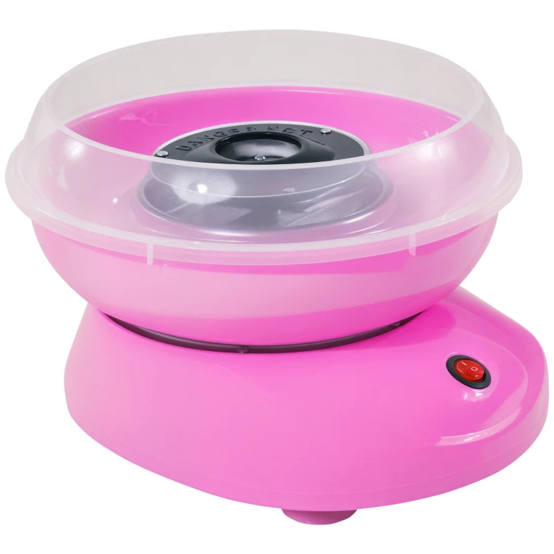 Electric Candy Floss Machine - 450W Cotton Candy Maker in Pink - Perfect for Parties & Events