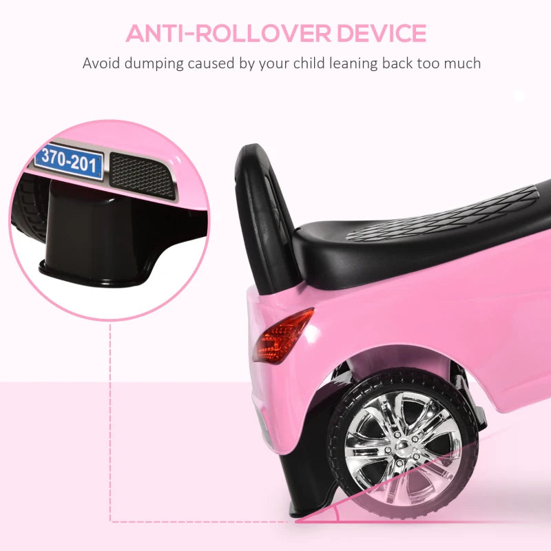 Pink Ride-On Car for Toddlers - Baby Walker Foot-to-Floor Sliding Car - Fun and Safe Outdoor Toy