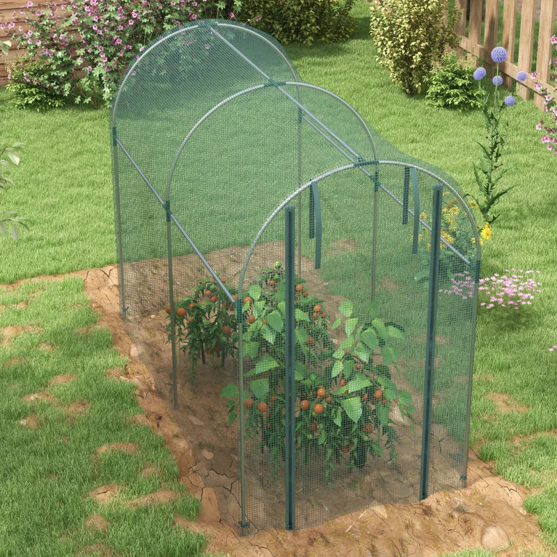 240x120cm Mini Polytunnel Greenhouse for Home Gardening